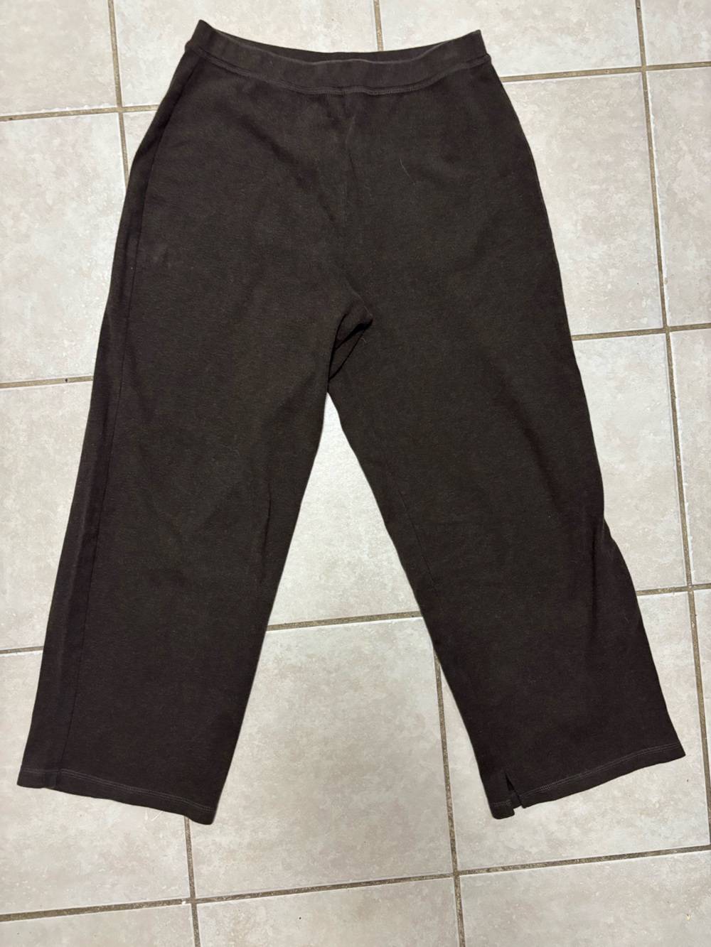 Eileen Fisher Brown Cropped Pants size S